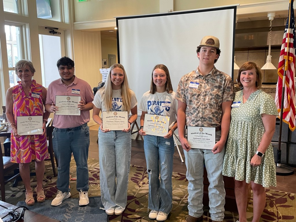 Rotary Honors Fairhope High School’s April Students of the Month and Faculty Award&nbsp;Winner