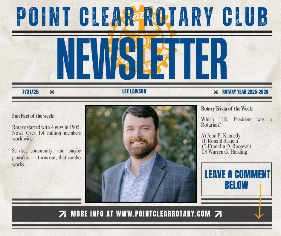 7/31 Club Newsletter: