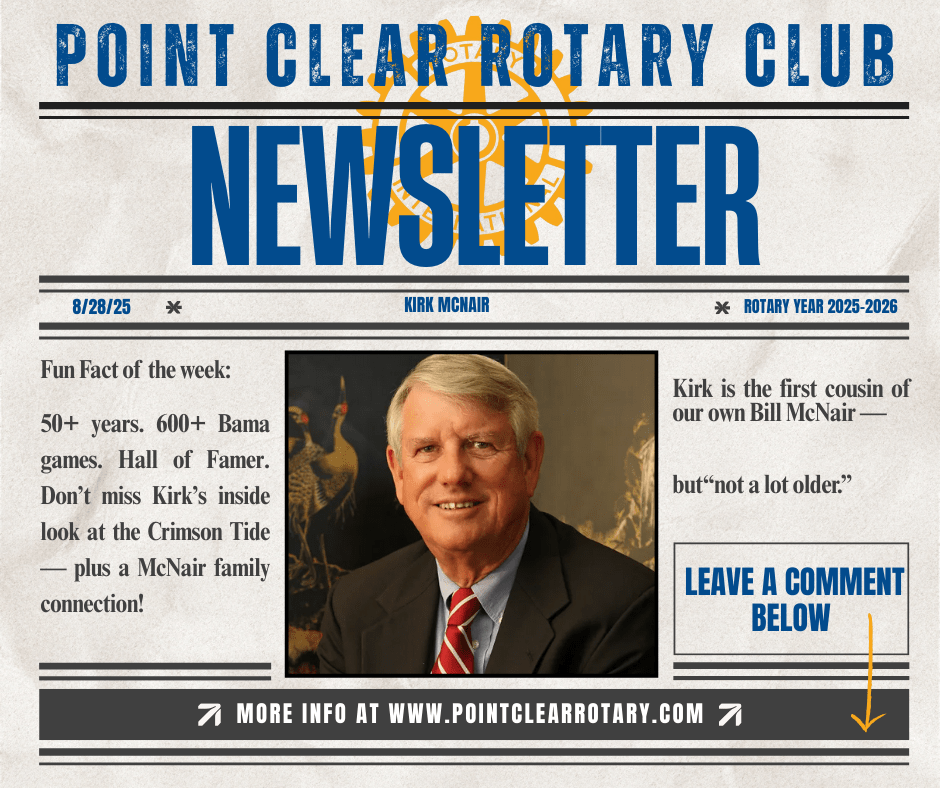 8/28 Club Newsletter: