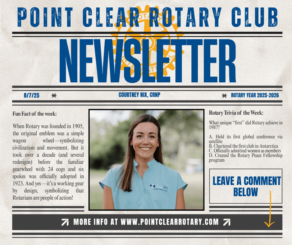 7/31 Club Newsletter: