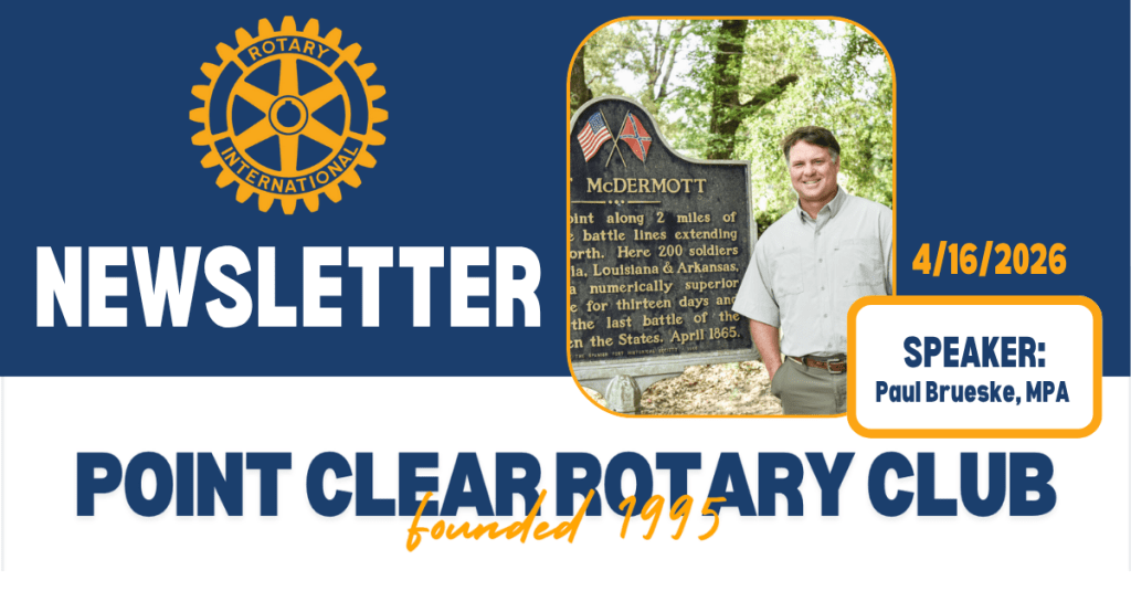 4/16 Club Newsletter: