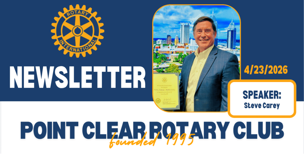 4/23 Club Newsletter: