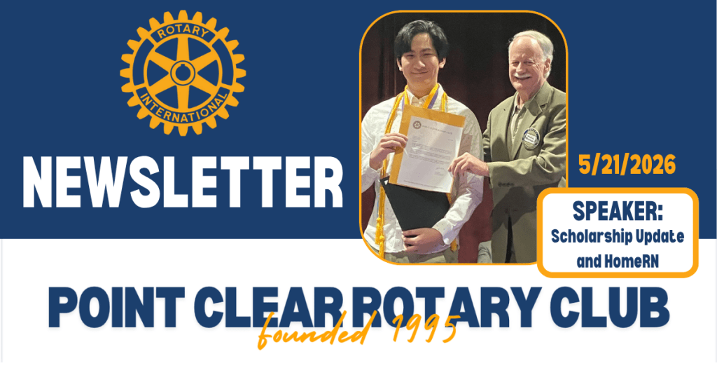 5/21 Club Newsletter: