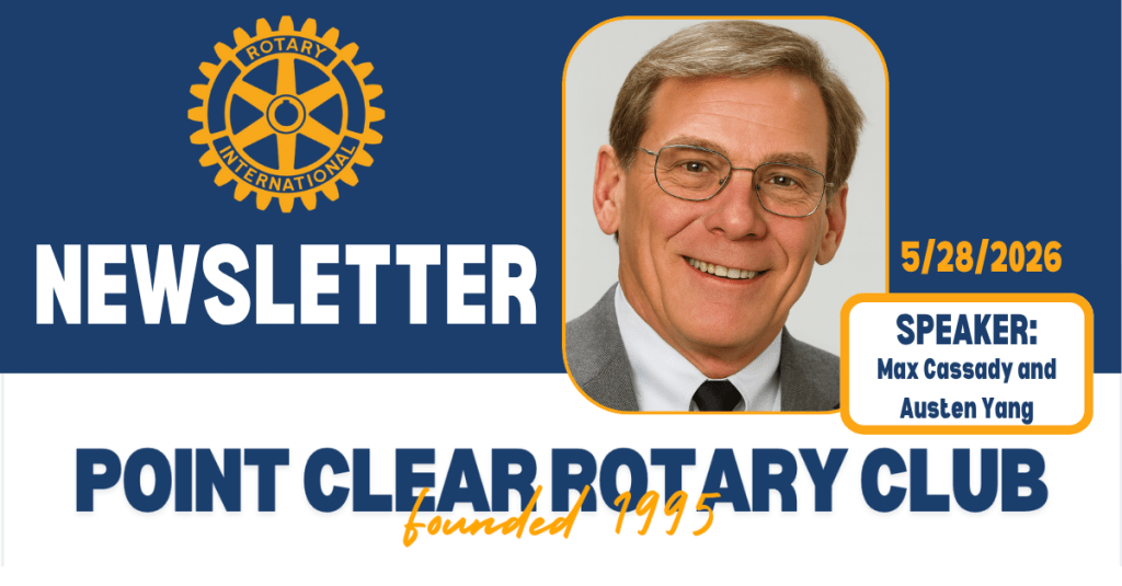 5/28 Club Newsletter: