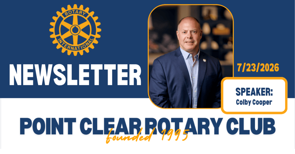 7/23/26 Club Newsletter: