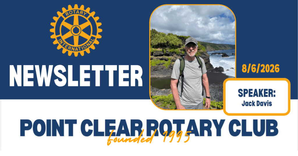 8/6/26 Club Newsletter:
