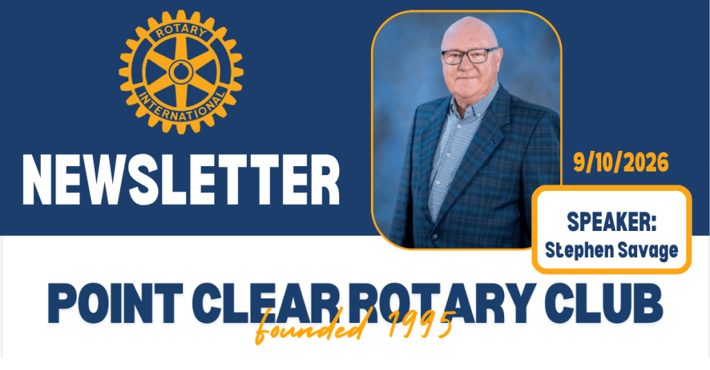 9/10/26 Club Newsletter: