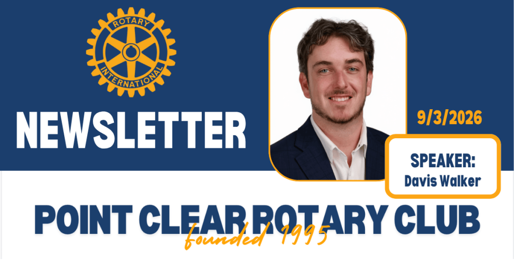 9/3/26 Club Newsletter: