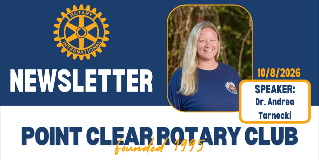 10/8/26 Club Newsletter: